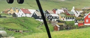 Landing on Mykines island