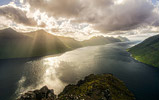 View of Kalsoy from Klakkur peak.