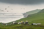 The village of Mykines has only 10 permanent residents. It is the westernmost place of the Faroe Islands, such an end of the world